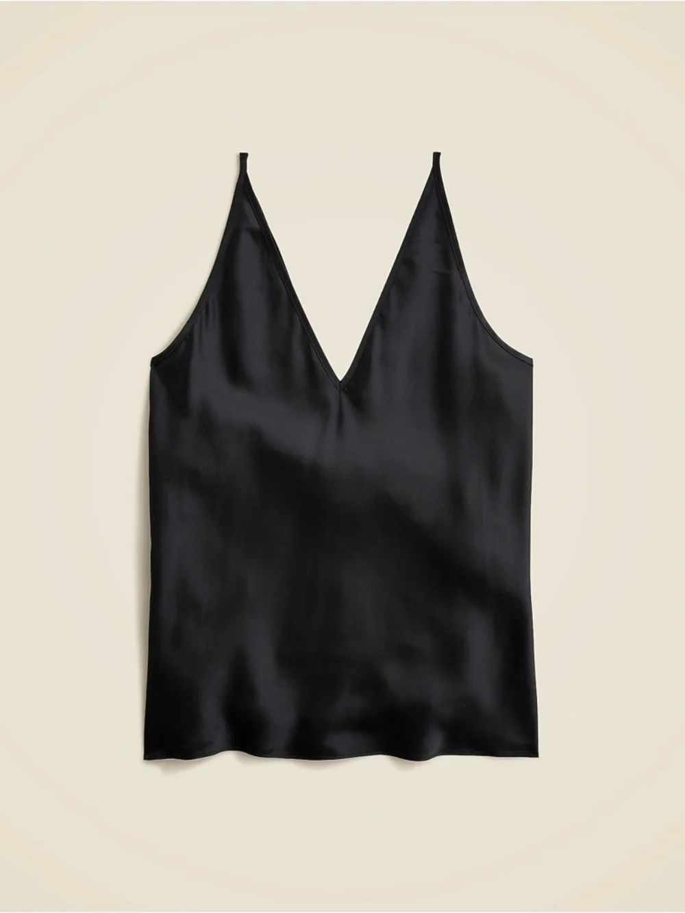 NWOT 100% Silk J. Crew Carrie V-neck Camisole Tank Top Red Going Out Medium - Picture 9 of 10